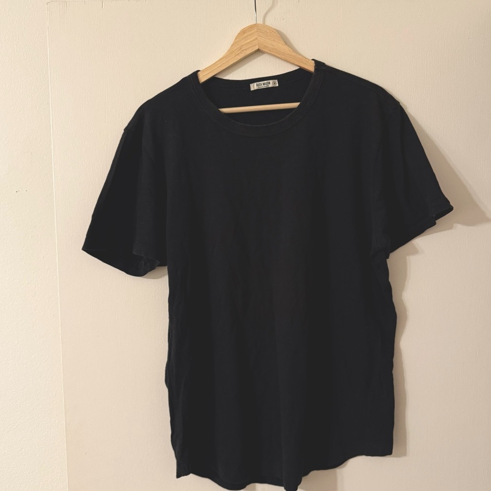 Buck Mason Slub curved hem t-shirt